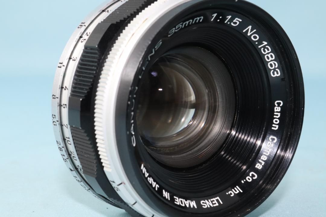 良品 Canon LENS 35mm F1.5 試写済 返品保証 L39マウント - メルカリ