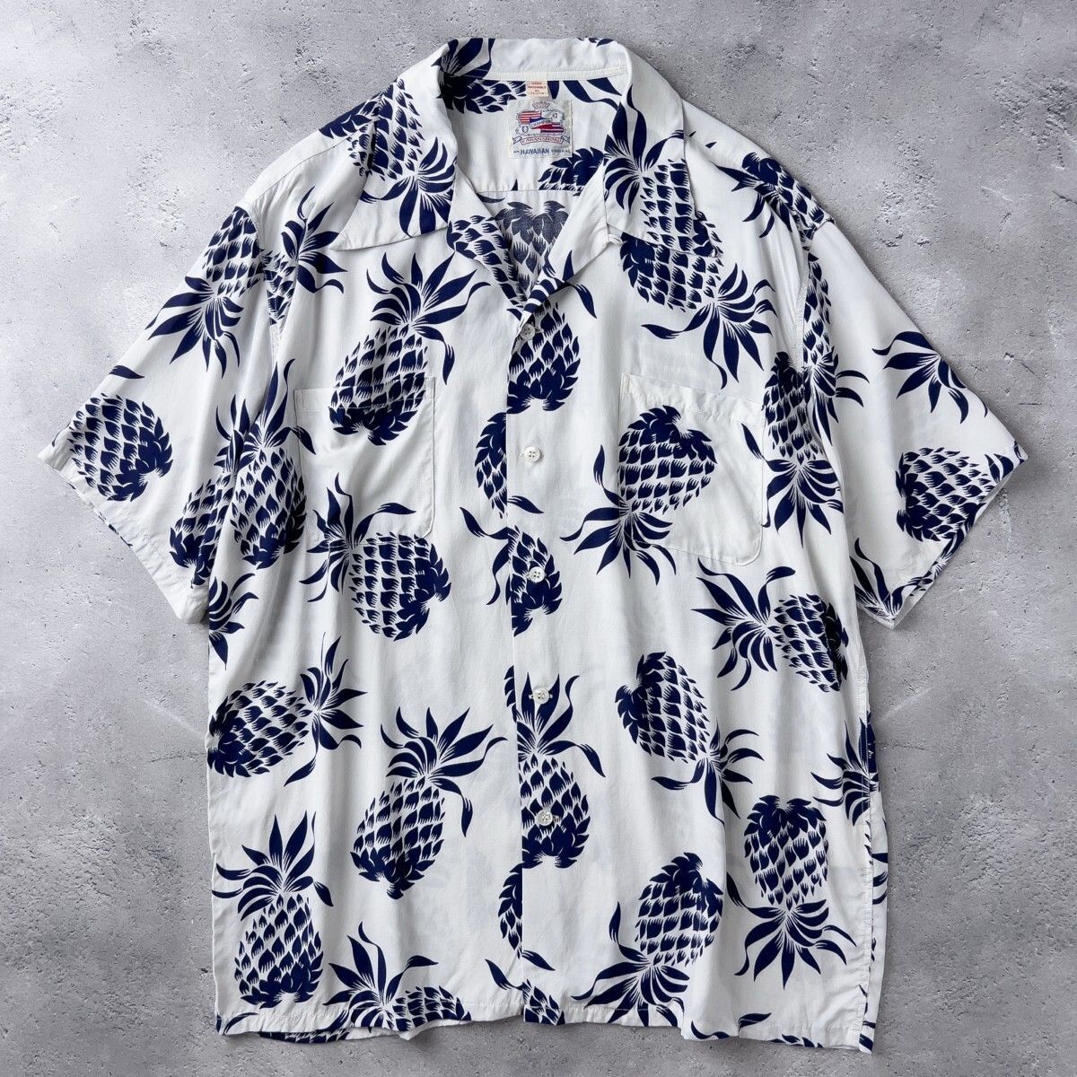 DUKE KAHANAMOKU ポロシャツ　パイナップル柄　東洋エンタープライズ DUKE KAHANAMOKU サンサーフ SUN SURF 鹿の子ポロシャツ クール