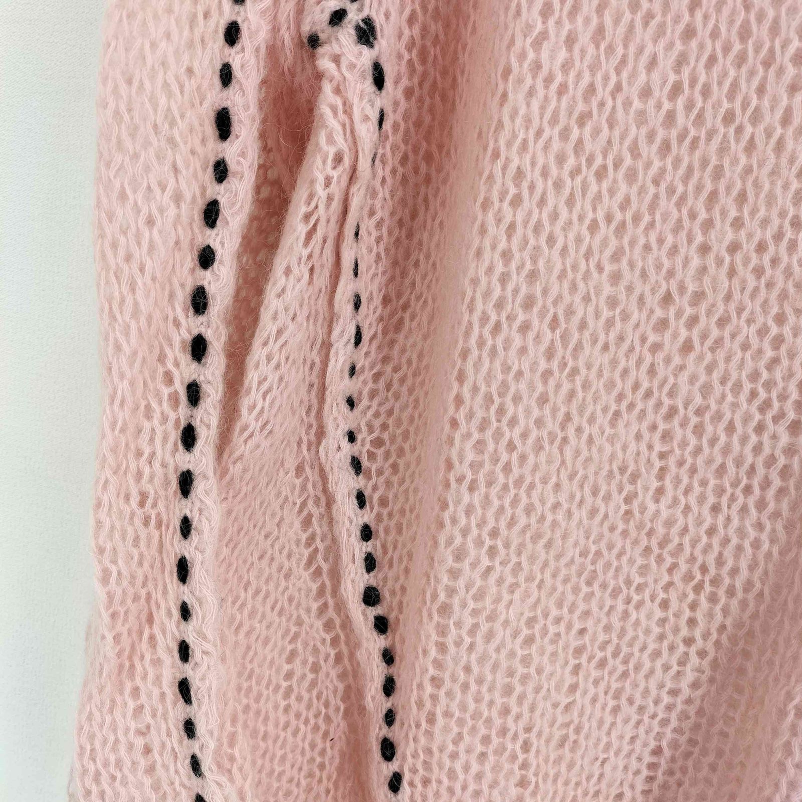 Pameo Pose(パメオポーズ) 21aw Stitched Mohair Knit Top レディー 中古 古着 0329 パメオポーズ Pameo Pose 21aw Stitched Mohair Knit Top