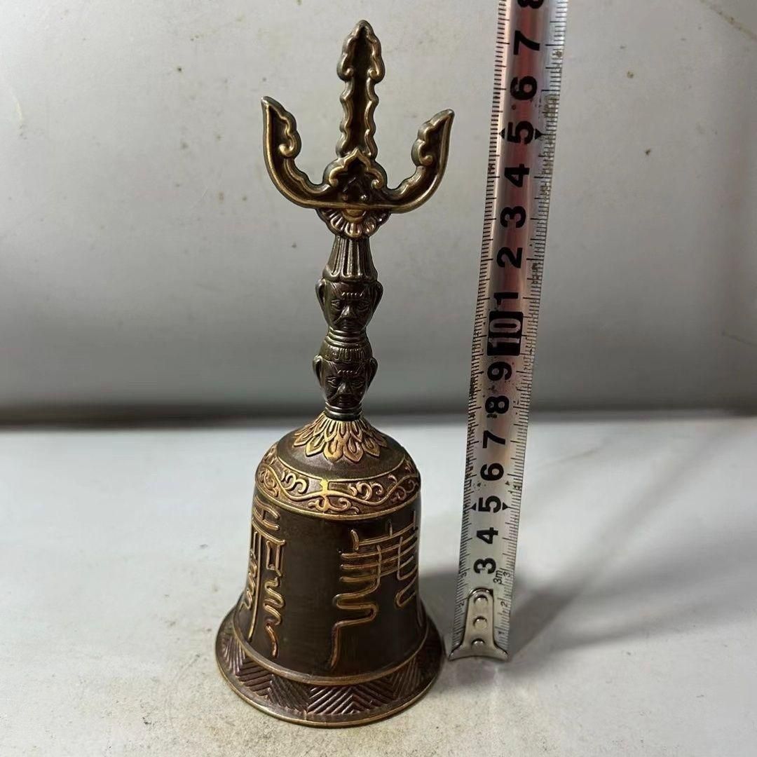浮彫天蓬帝鐘天蓬鐘鈴 道家用品 三清鈴 三叉金剛鈴 仏具 置物 浮彫天蓬帝鐘天蓬鐘鈴 道家用品 三清鈴 三叉金剛鈴 仏具 置物