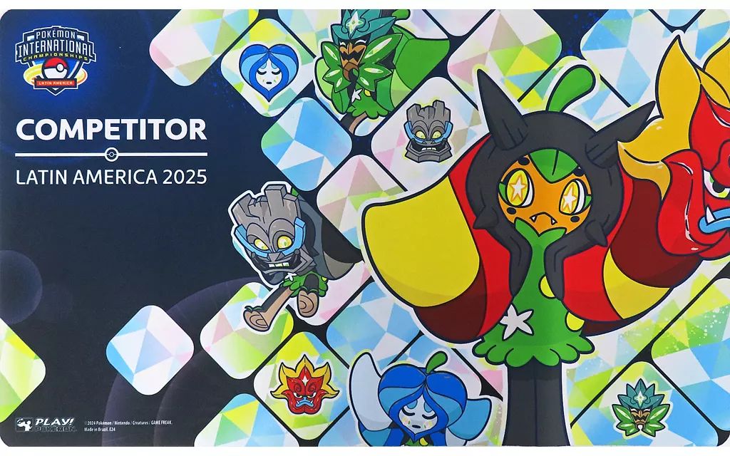 [Used] Supply Pokémon Card Game English Play Mat Orgapon Kamadonomen 2025 Pokemon Latin America International Championship Competitor - Pokemon Latin America Internship