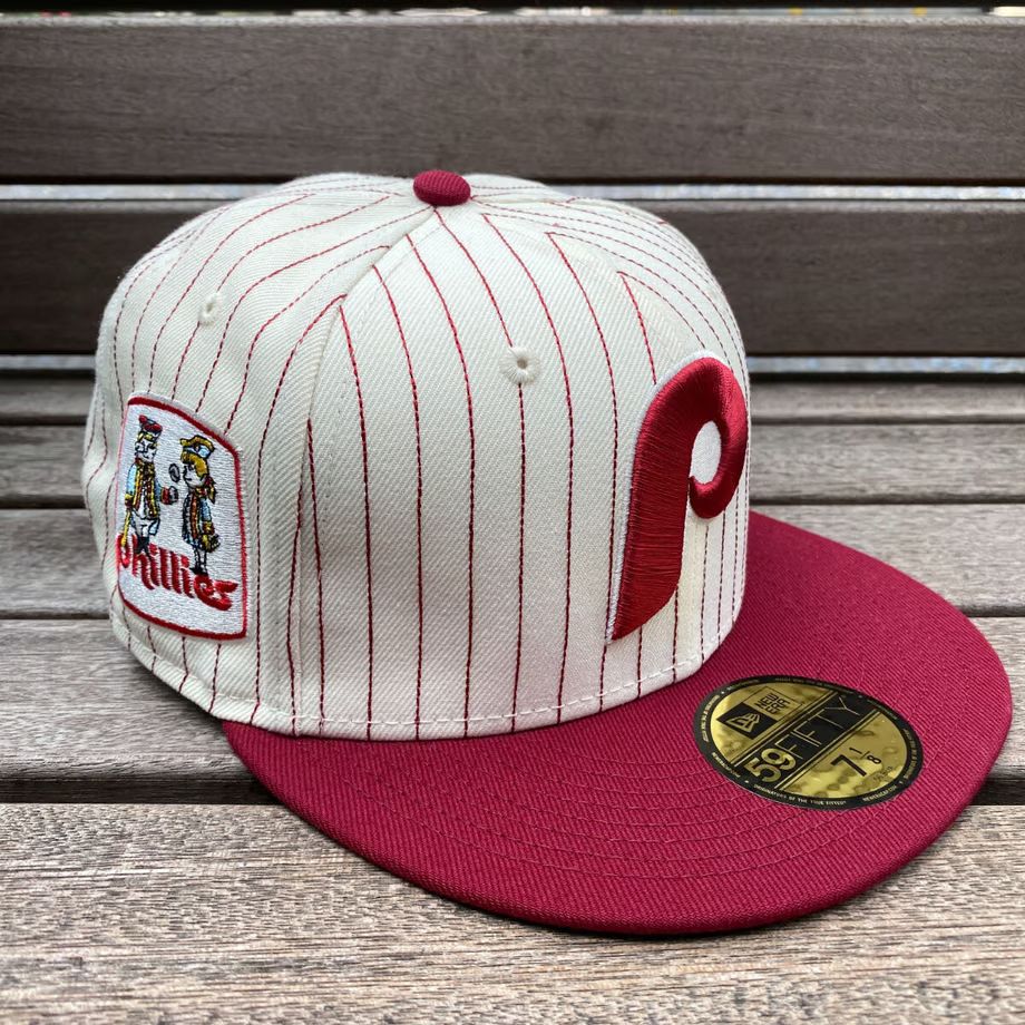 USA Newera 59FIFTY フィラデルフィア フィリーズ Phillies ピンストライプ Maron 21-4