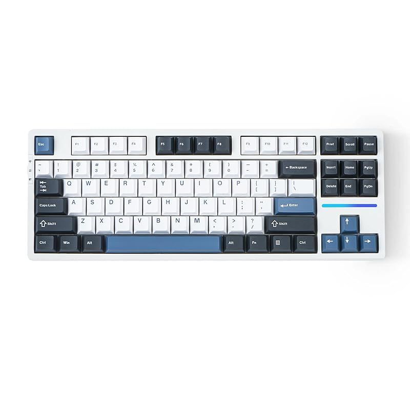 Enmakpak x VGN V87 ゲームキーボード 無線メカニカルキーボード プログラマブルキーボード 87キー ホットスワップ Bluetooth|2.4GHz|USB-Cの3モード接続 Win|MacOS|Linux|Androidなどのマルチシス 1