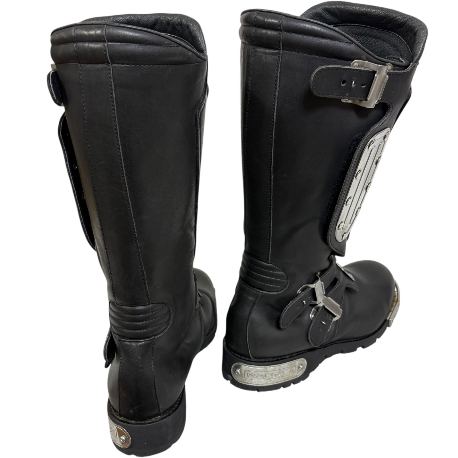 KADOYA ハンマーブーツブラックレザーバイカーブーツ 楽天市場】KADOYA ﾊﾝﾏｰﾌﾞｰﾂ・ｼｮｰﾄ / ブラック/シルバー カドヤ公式