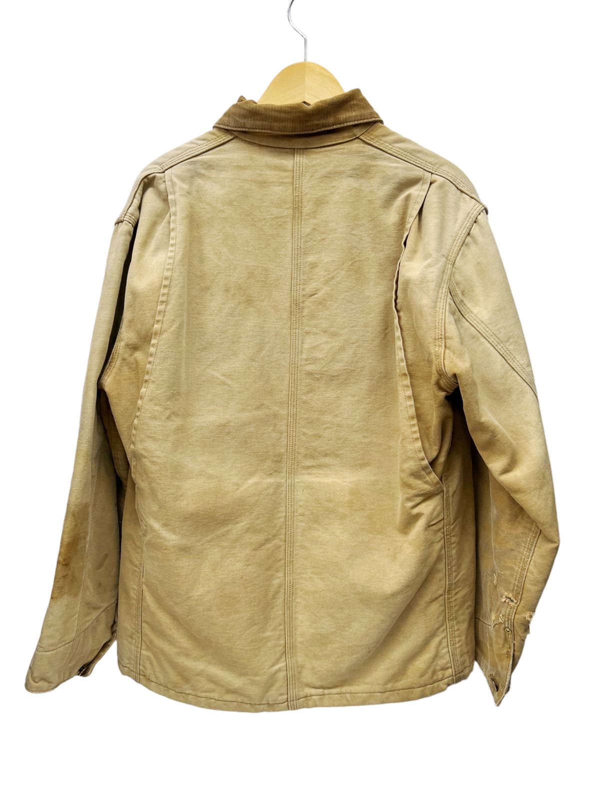 Carhartt ベージュ カバーオール　古着 Carhartt (カーハート) カバーオール コットンキャンバス ダック