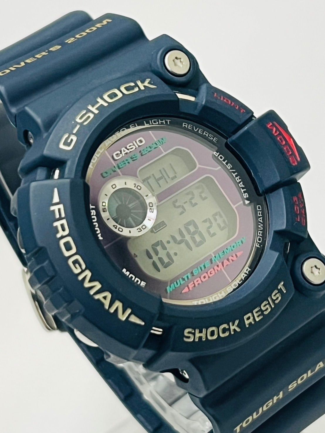 二次電池交換済】G-SHOCK フロッグマン タフソーラー GW-200
