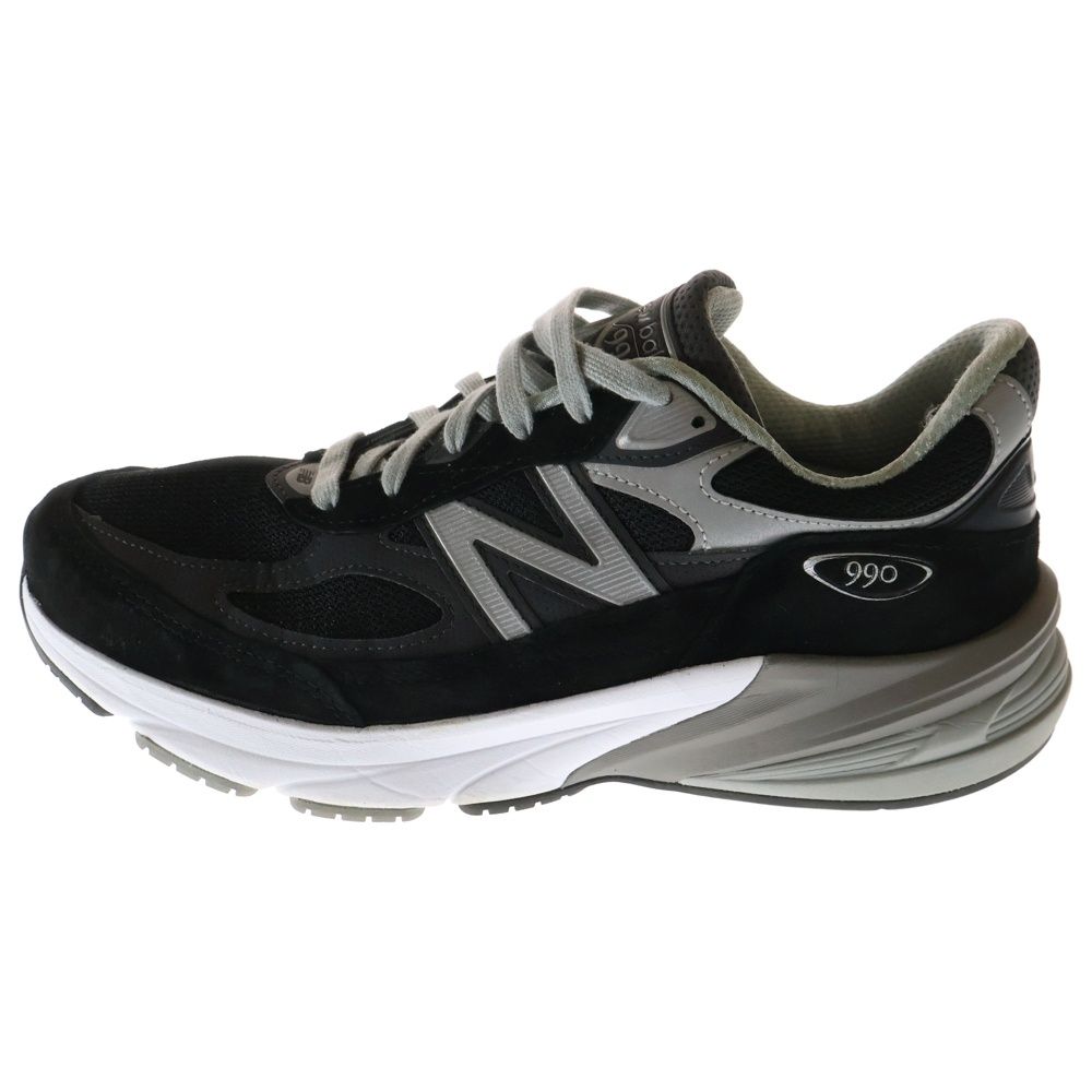 New Balance (ニューバランス) M990BK6 990 V6 スエード ローカットスニーカー シューズ ブラック US9.5/27.5cm