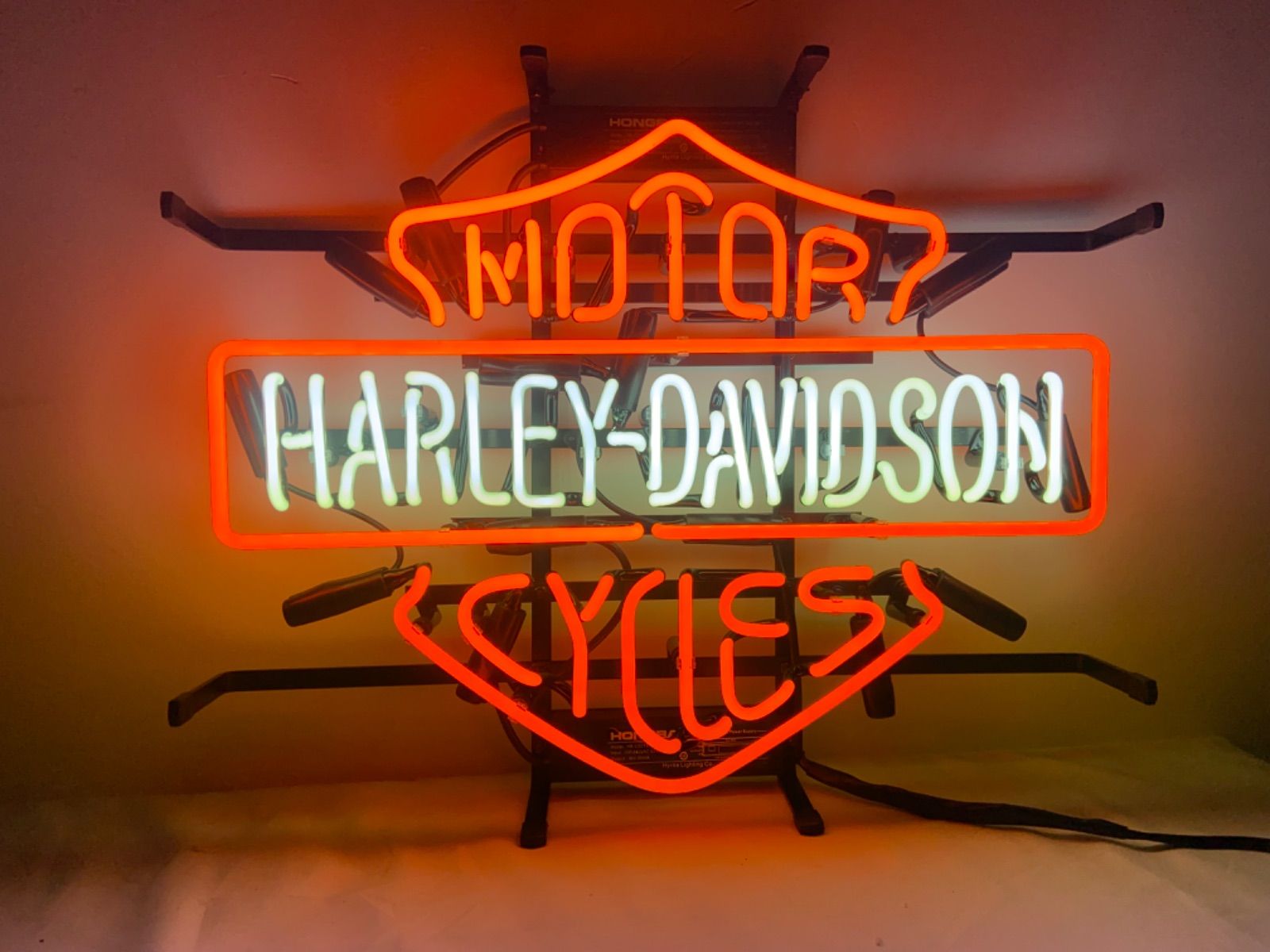 本物ネオン管 ハーレーダビットソン ネオンサイン Harley-Davidsonq