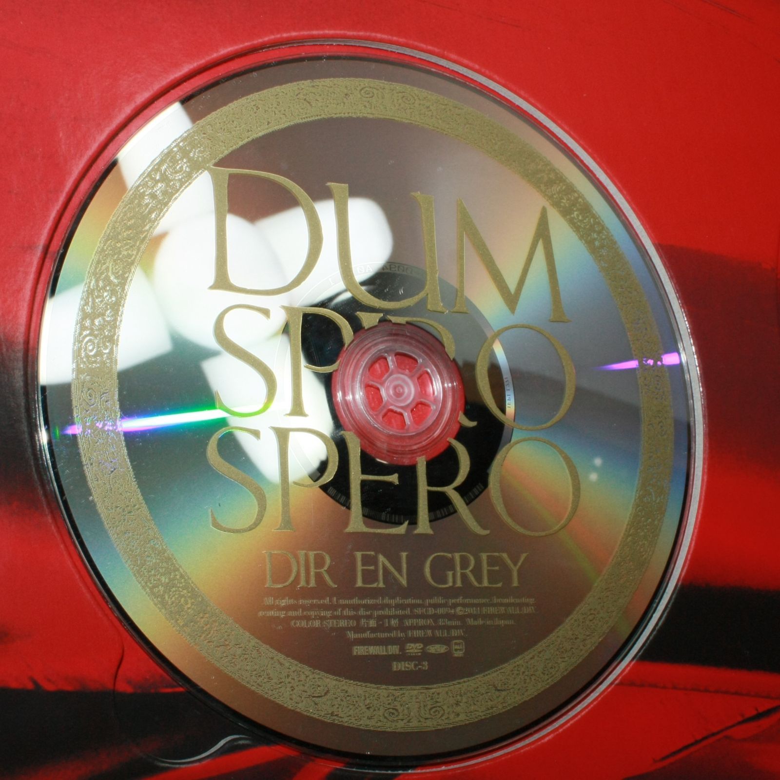 A1478・DIR EN GREY ディルアングレイ DUM SPIRO SPERO 完全生産