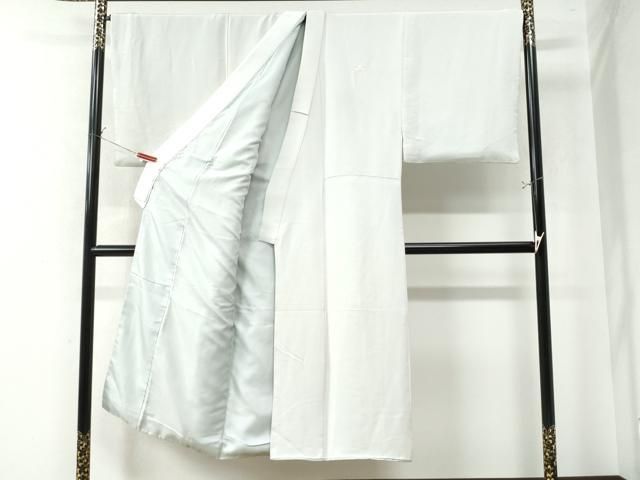 平和屋着物●男性 色紋付 羽織セット 白磁色 羽織 箔散らし 銀通し地 キングサイズ 正絹 CAAW8370yc