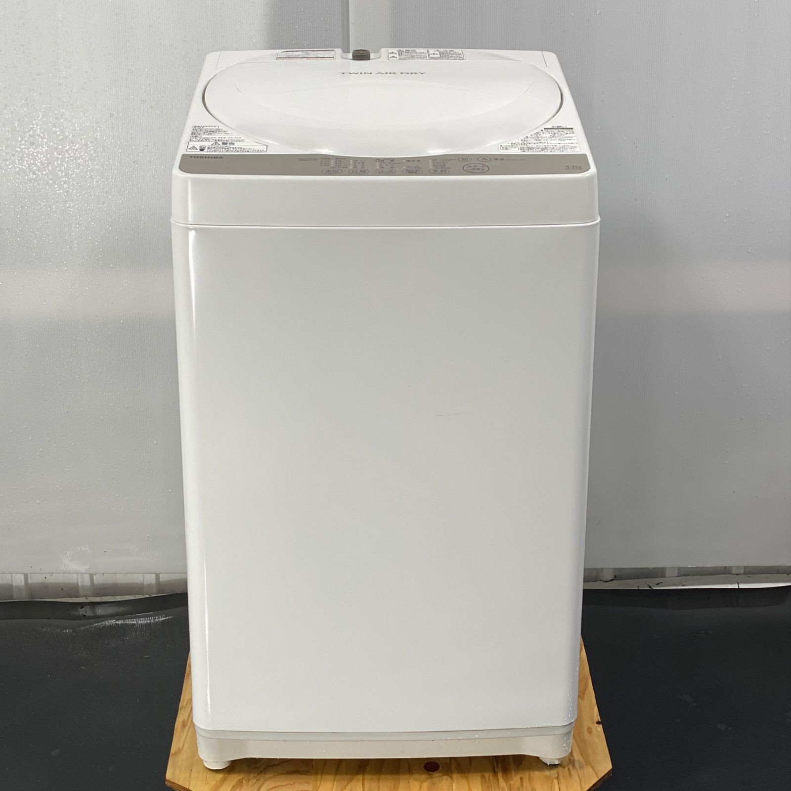 東芝 全自動洗濯機 グランホワイト 4.2kg AW-4S3(W) - メルカリ