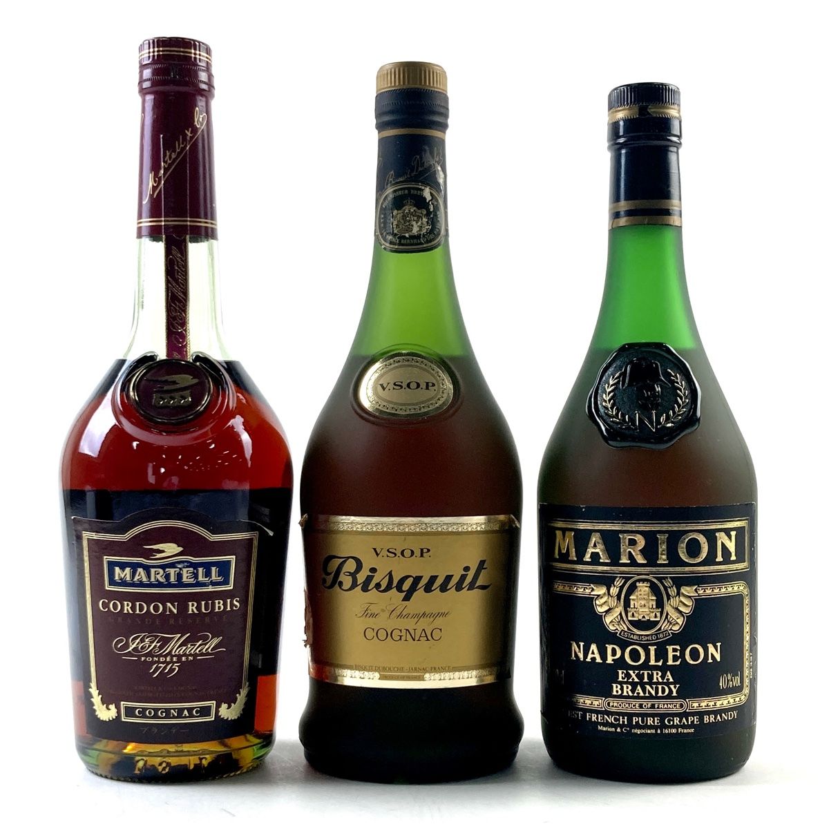 3本 マーテル ビスキー アウトレット マリオン コニャック グレープ