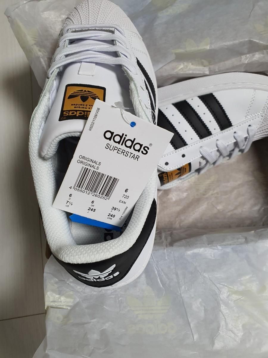【雷市場（ポンジャン）商品韓国直送】（ 245 ） adidas(アディダス) スーパースター EG4958