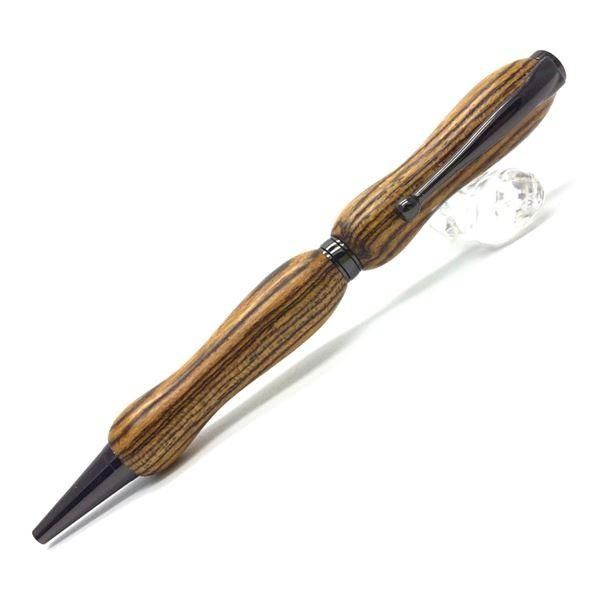 日本製 ハンドメイド ボールペン/文房具 〔パリサンダー〕 クロスタイプ 芯：0.7mm 銘木 文具 オフィス用品 『8Color Wood Pen』