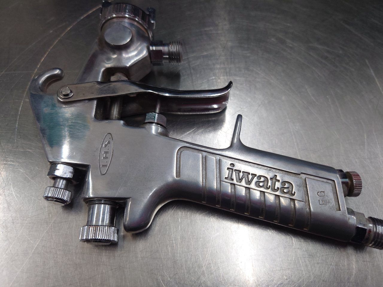 アネスト岩田 スプレーガン・ボトルセット W-71-2s&PC-1S 中古品 囗T巛