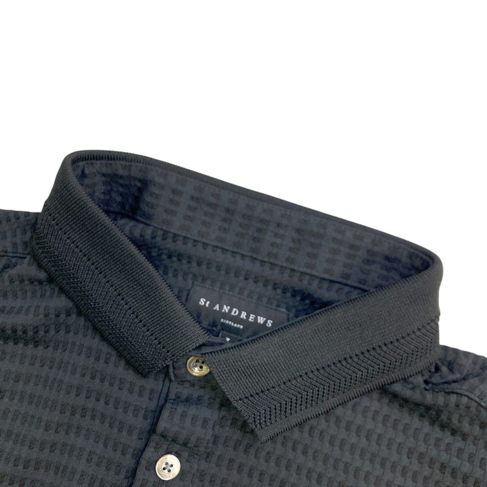 サイズ：L ST ANDREWS セントアンドリュース 半袖ポロシャツ チェック