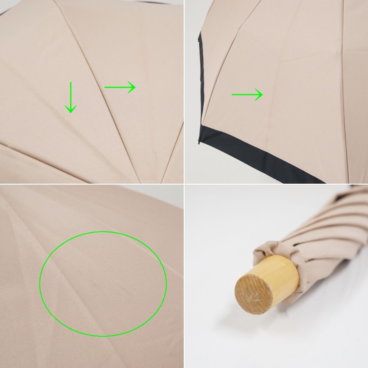 サンバリア100 日傘 Mサイズ フリル ピンクベージュ サンバリア100