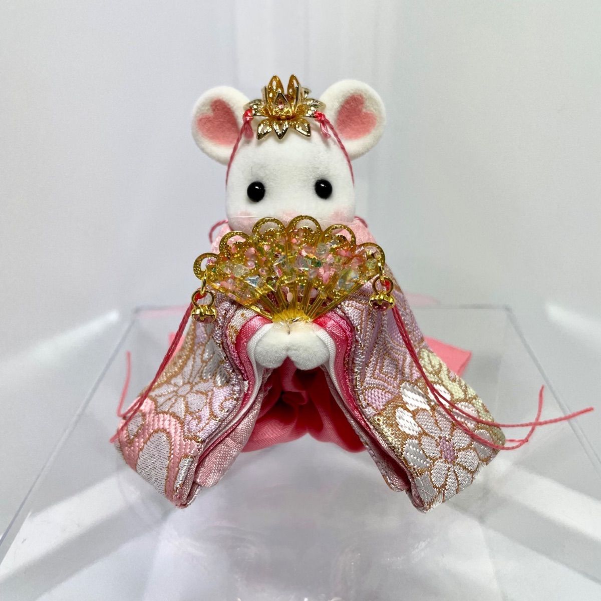 雛人形　シルバニア　マシュマロネズミ　ハンドメイド 雛人形 シルバニア マシュマロネズミ ハンドメイド