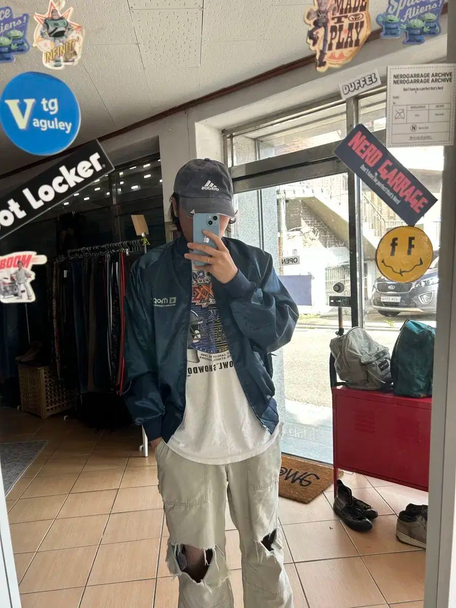 サテン ブルゾンジャケット