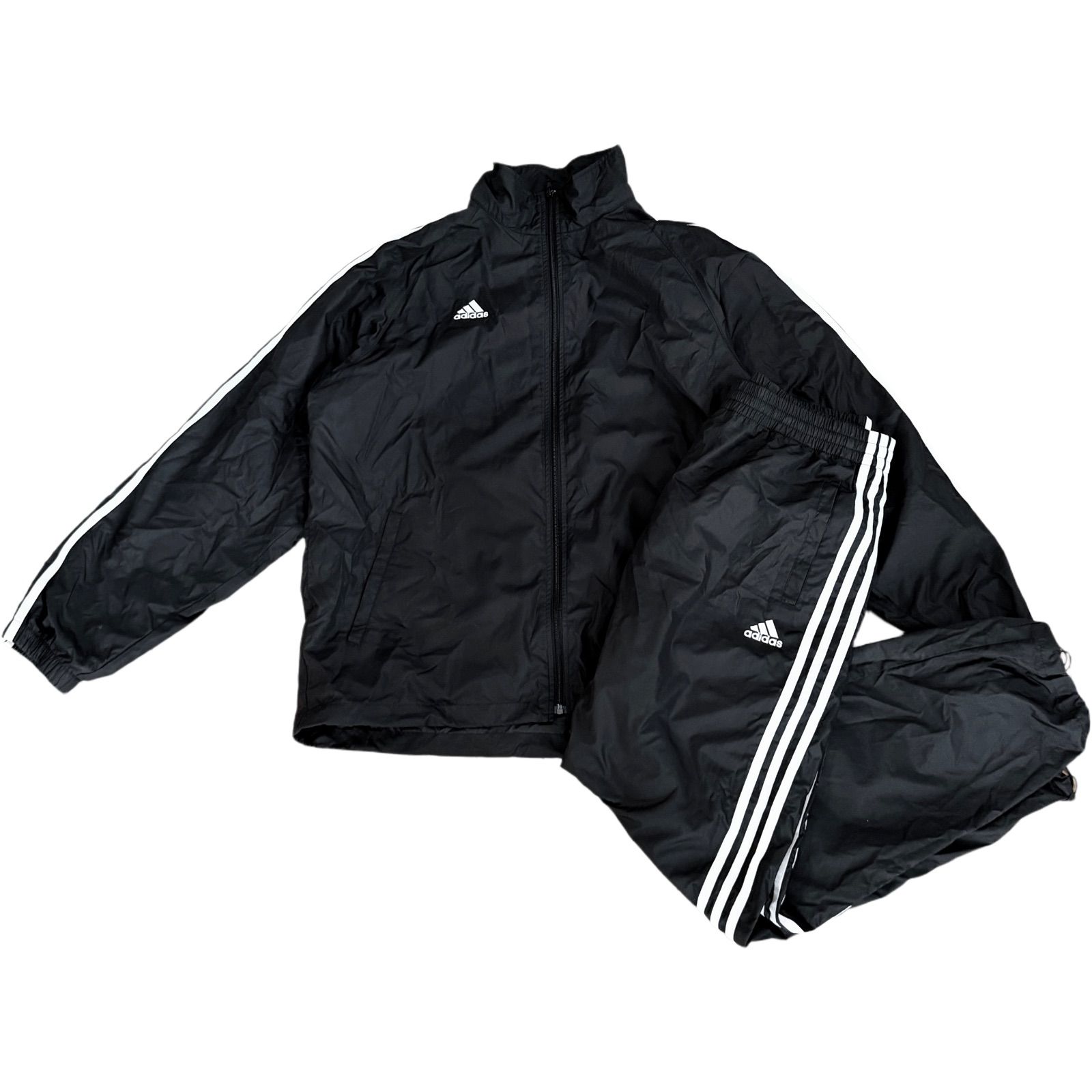 adidas Clima365 ブラックジャージ上下セットウインドブレーカーXL