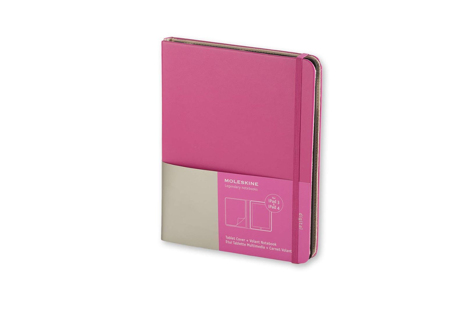モレスキン タブレットケース タブレットカバー iPad 3-4 メンズ マゼンタ ET2IPAD3SLD1