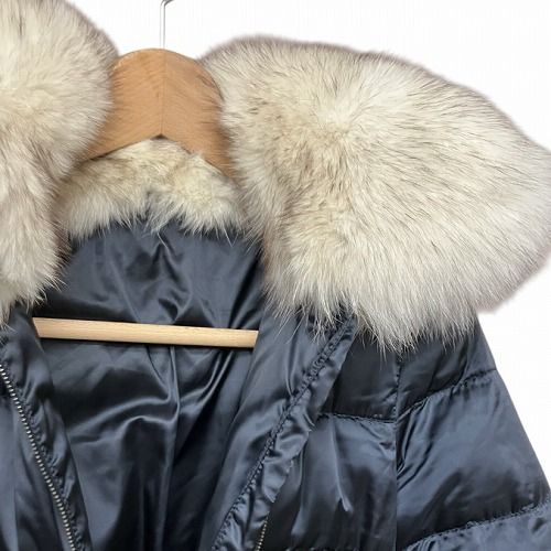 美品 プラダ PRADA フォックスファー ダウンコート PRADA岡部あゆみさん着用プラダダウンコートフォックスfoxファー