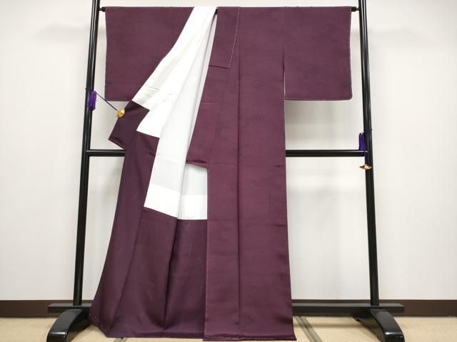 寄せ小紋柄 似せ紫色地