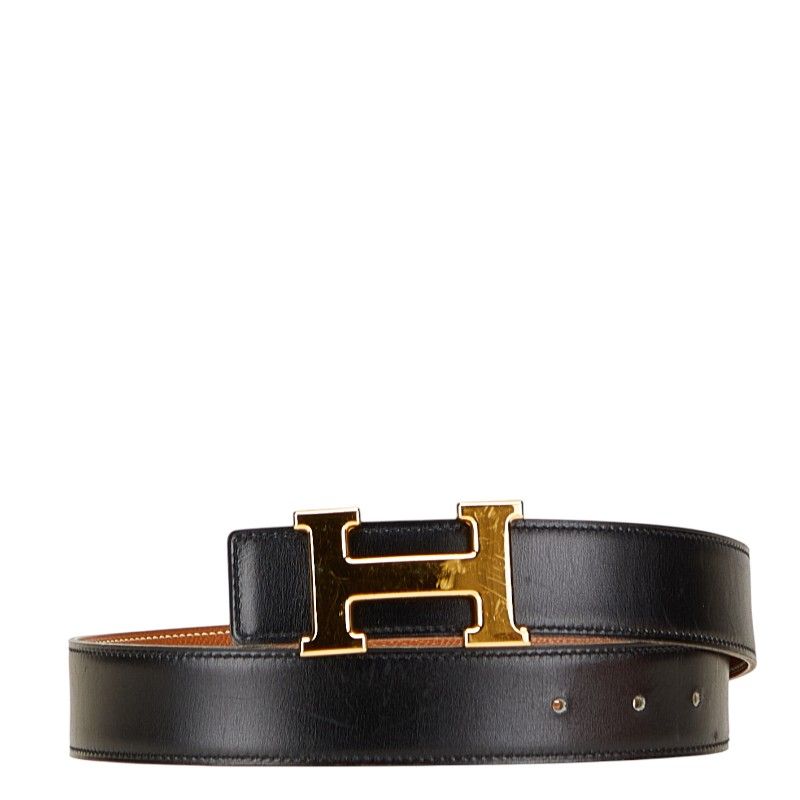 超美品！　エルメスベルト　リバーシブル　ゴールド金具　黒×茶　65センチ 超美品！ エルメスベルト リバーシブル ゴールド金具 黒×茶 65