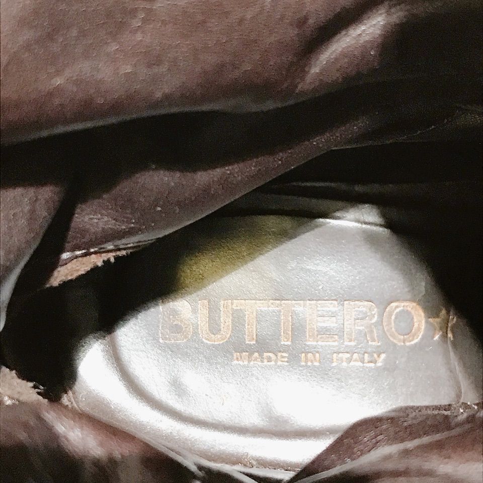 BUTTERO ハーフカットブーツ ブラック メンズ