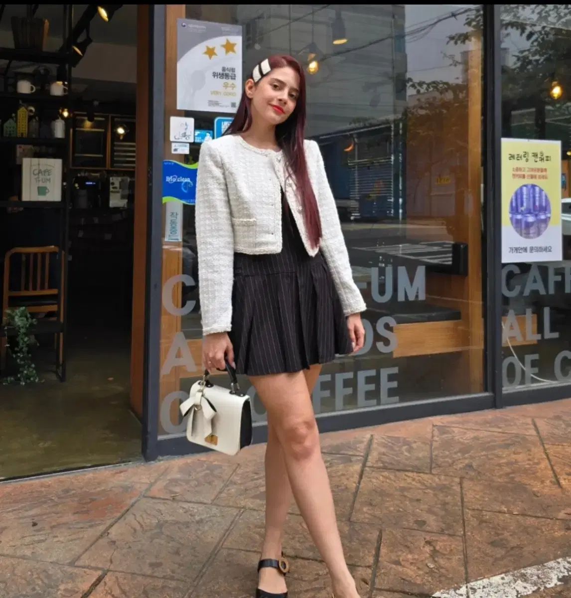 ツイードジャケット IVORY