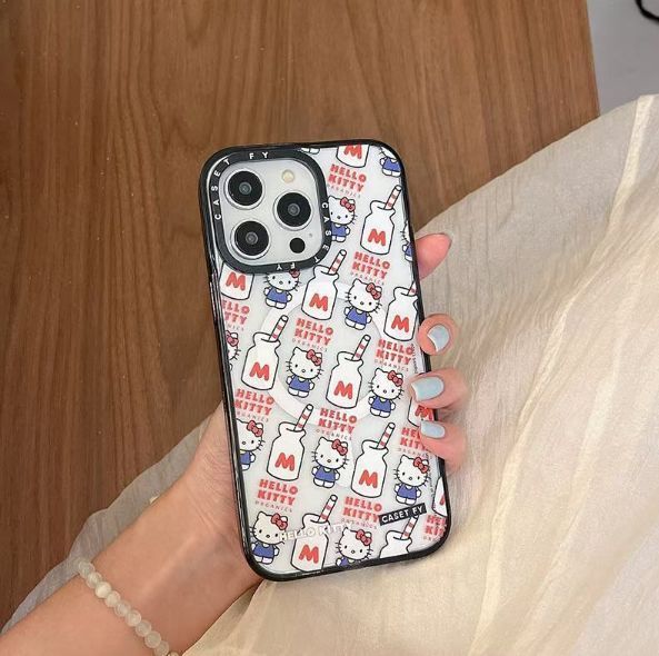 注目のブランド CASETiFY MagSafe kitty mirror キティミラー限定 iPhoneアクセサリー