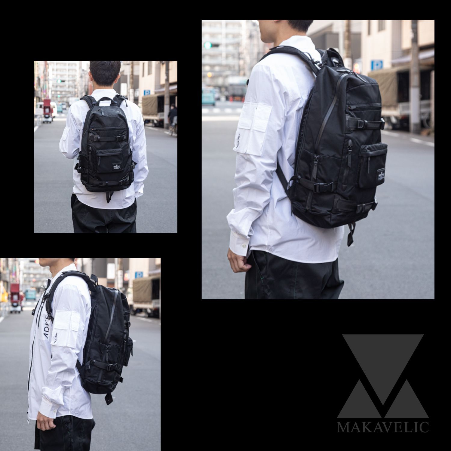 マキャベリック リュック 背面 28L B4 バックパック リュックサック ビジネスバッグ  MAKAVELIC SIERRA SUPERIORITY BIND UP 2 BACKPACK 3120-10105 正規品 1年保証