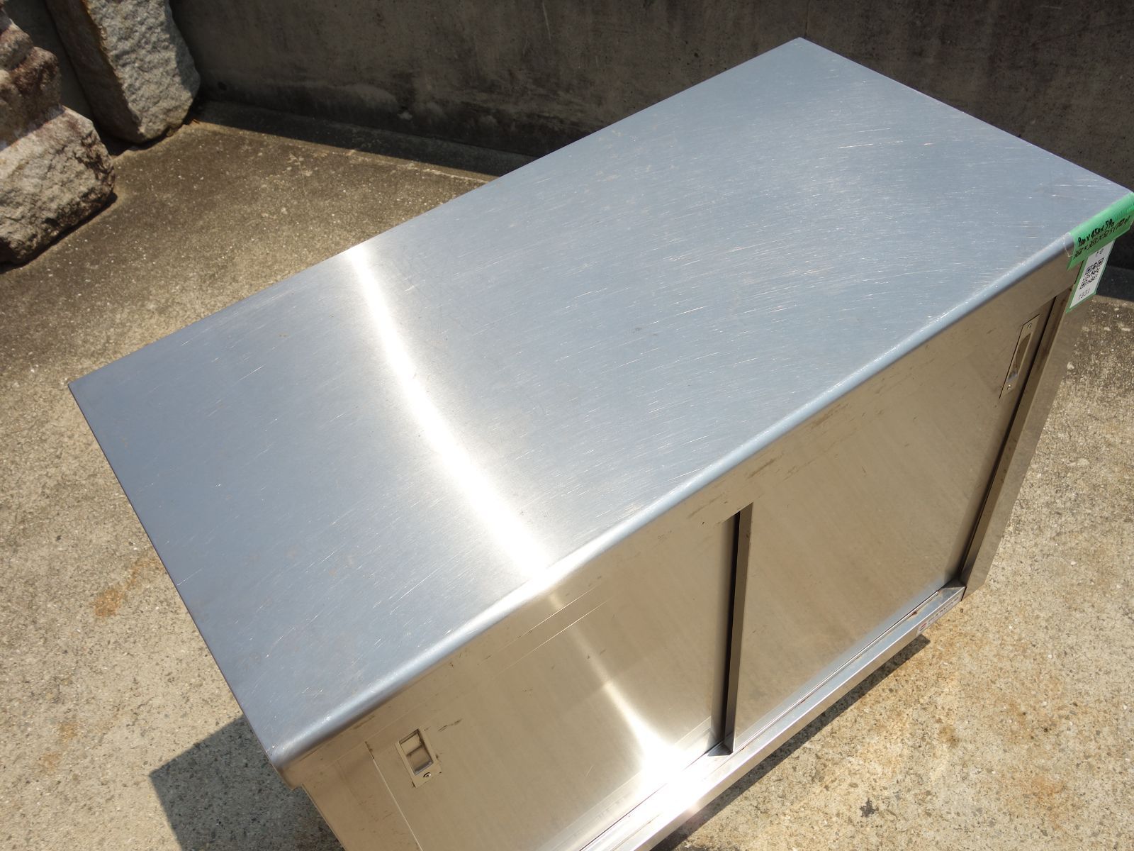 中古】K▽サンウェーブ 業務用 厨房 作業台 棚 戸棚