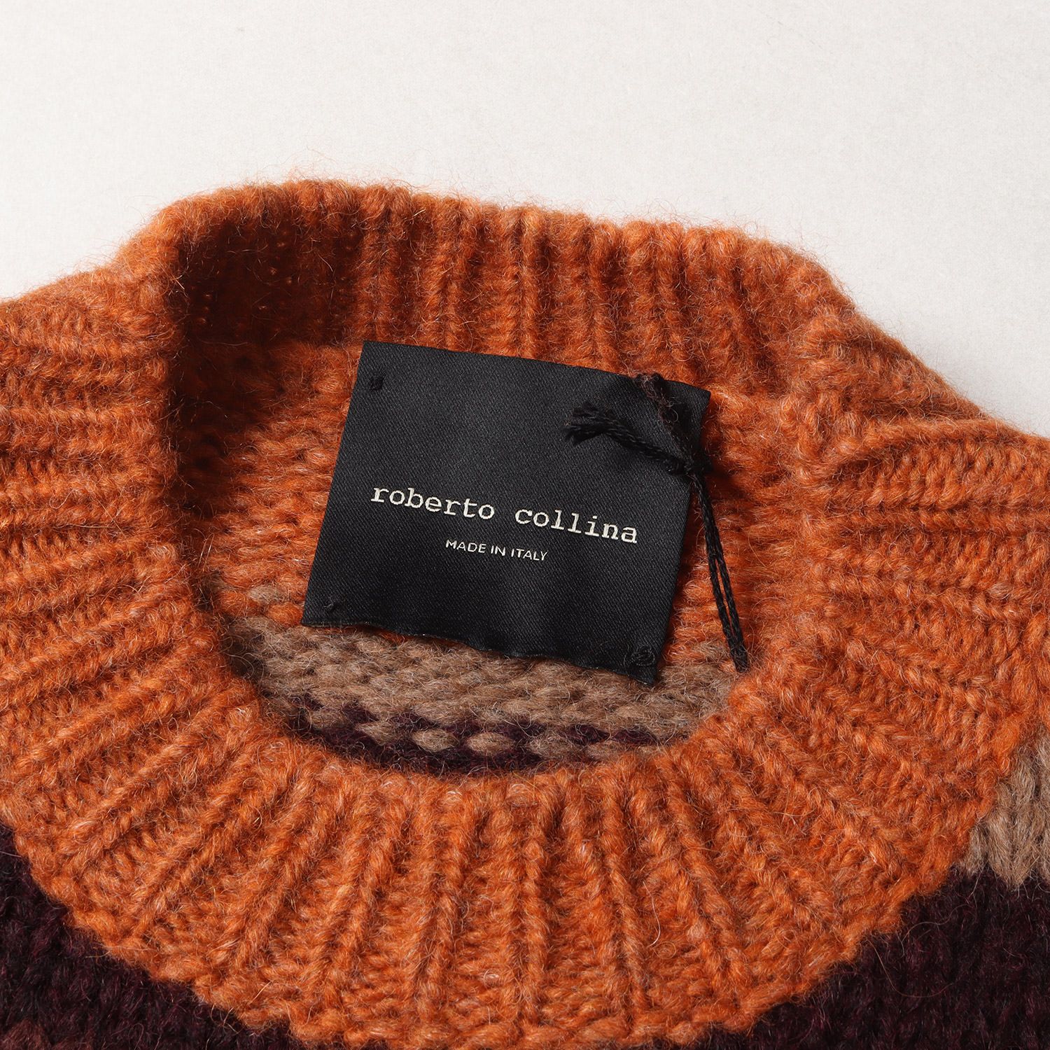 新品 ROBERTO COLLINA ロベルトコリーナ ニット サイズ:46 22AW マルチ 