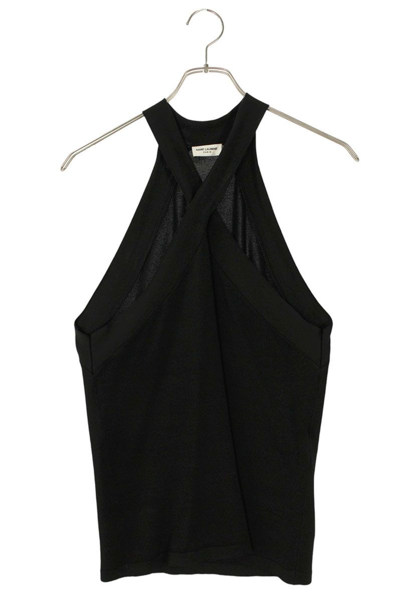 サンローランパリ 776785 Y 76 LY レーヨンリブトップス レディース XS