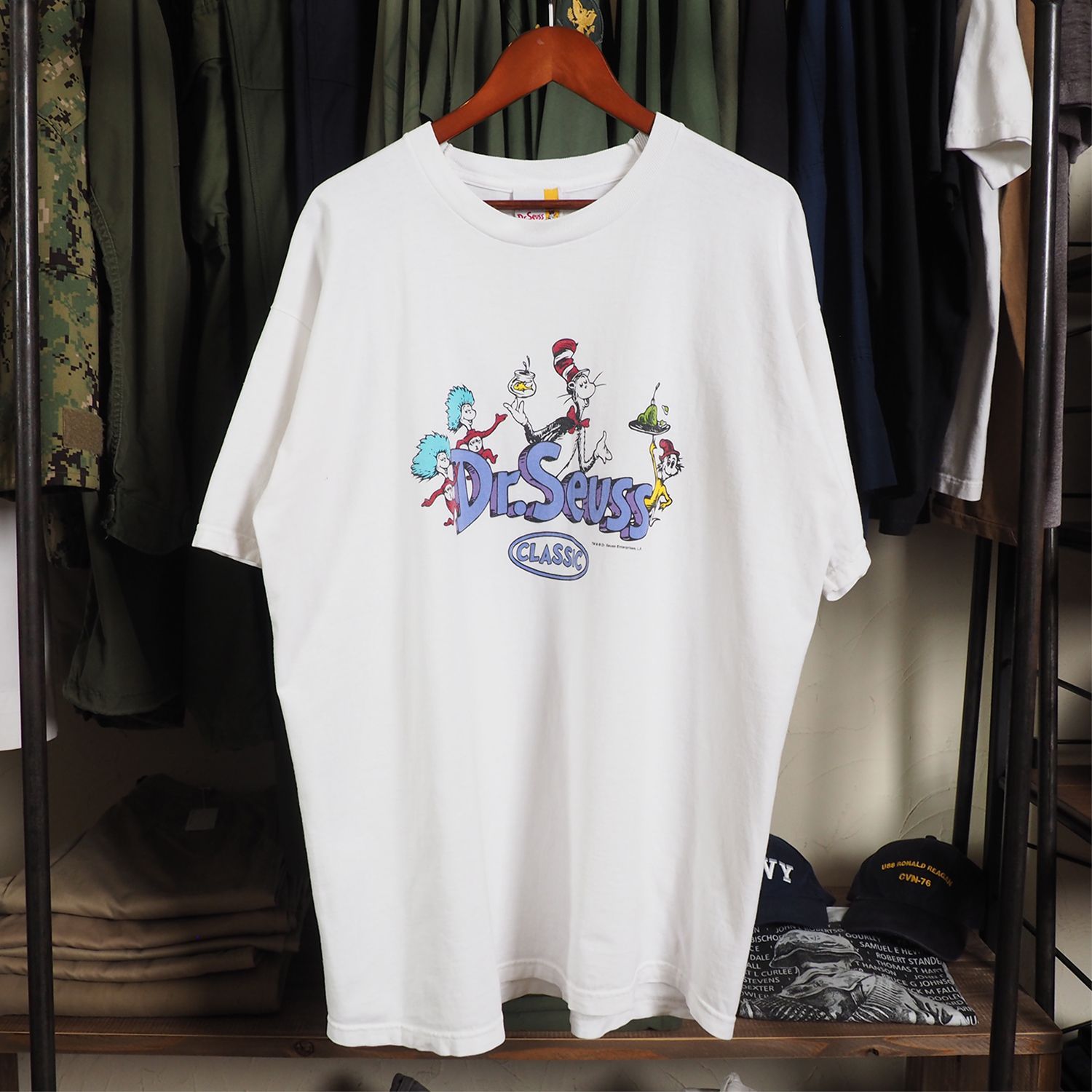 90s Dr. Seuss ドクタースース Tシャツ 絵本 キャットインザ