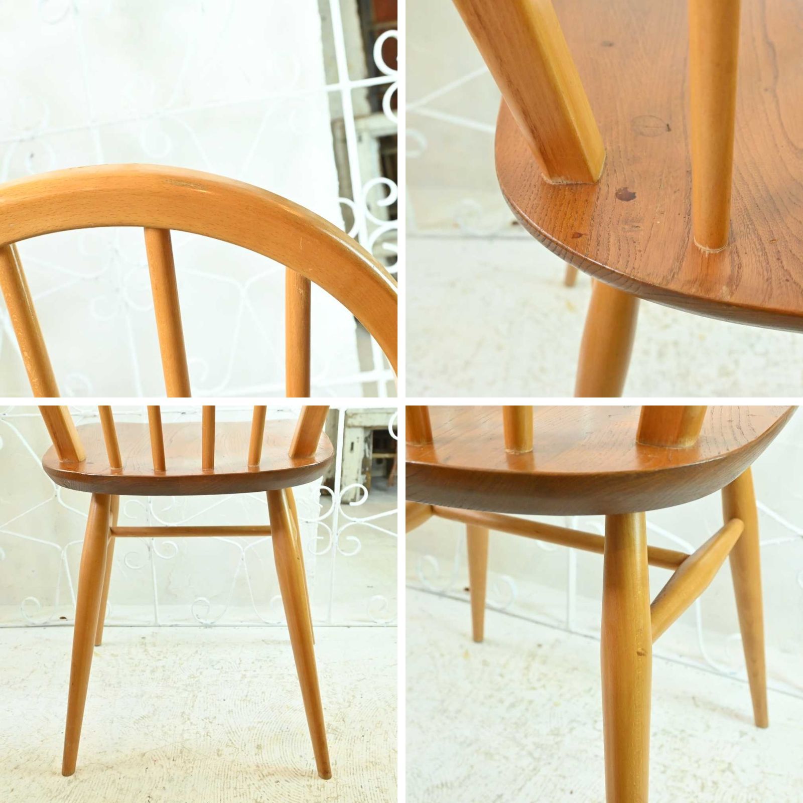 L3705-300-1 英国ヴィンテージ ERCOL アーコールチェア フープバック