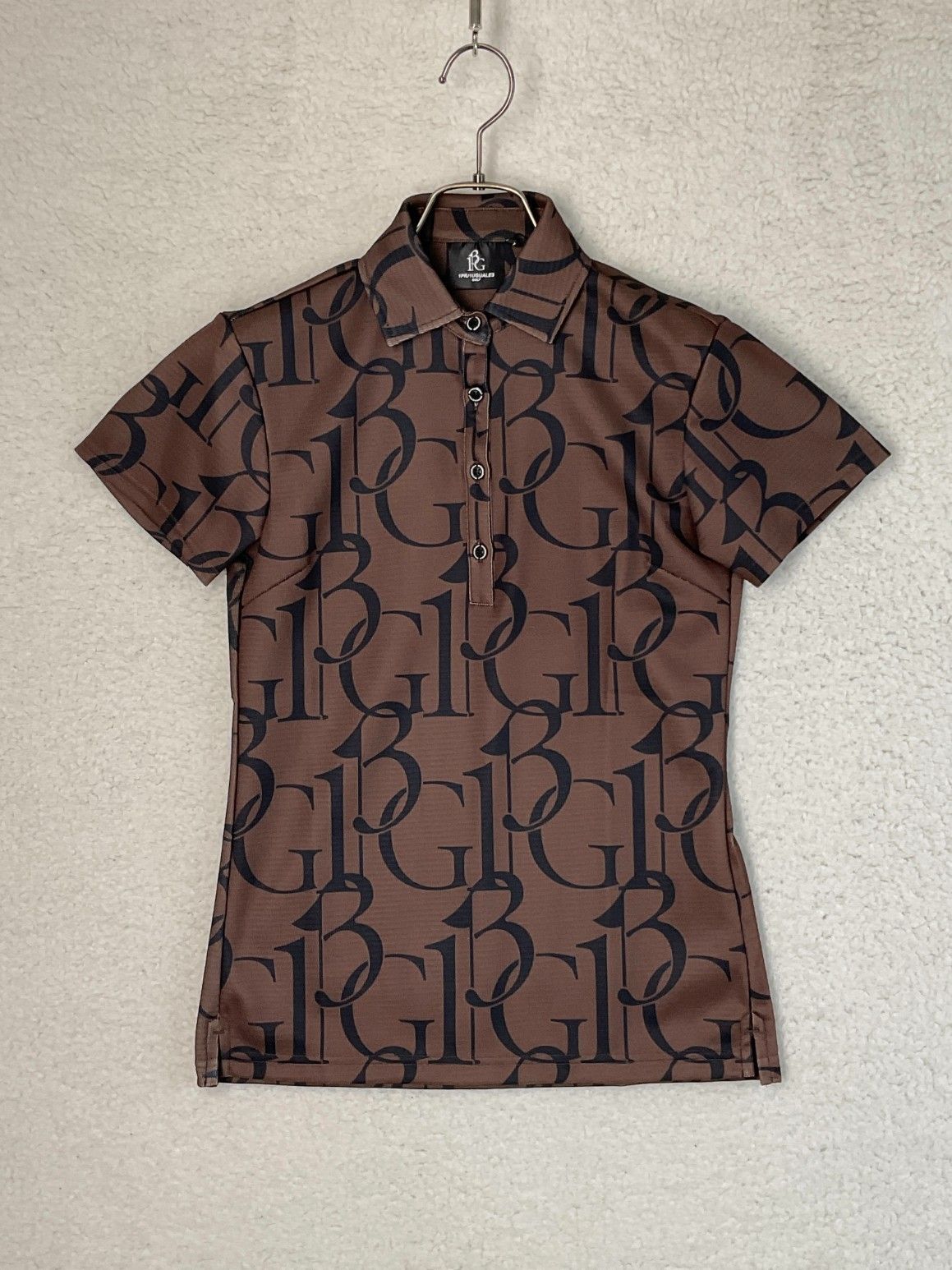 1PIU1UGUALE3 GOLF 半袖 ポロシャツ ビッグロゴ 総柄 ゴルフ 1piu1uguale3 golf 半袖ポロシャツ 1PIU1UGUALE3 GOLF 半袖ポロシャツ