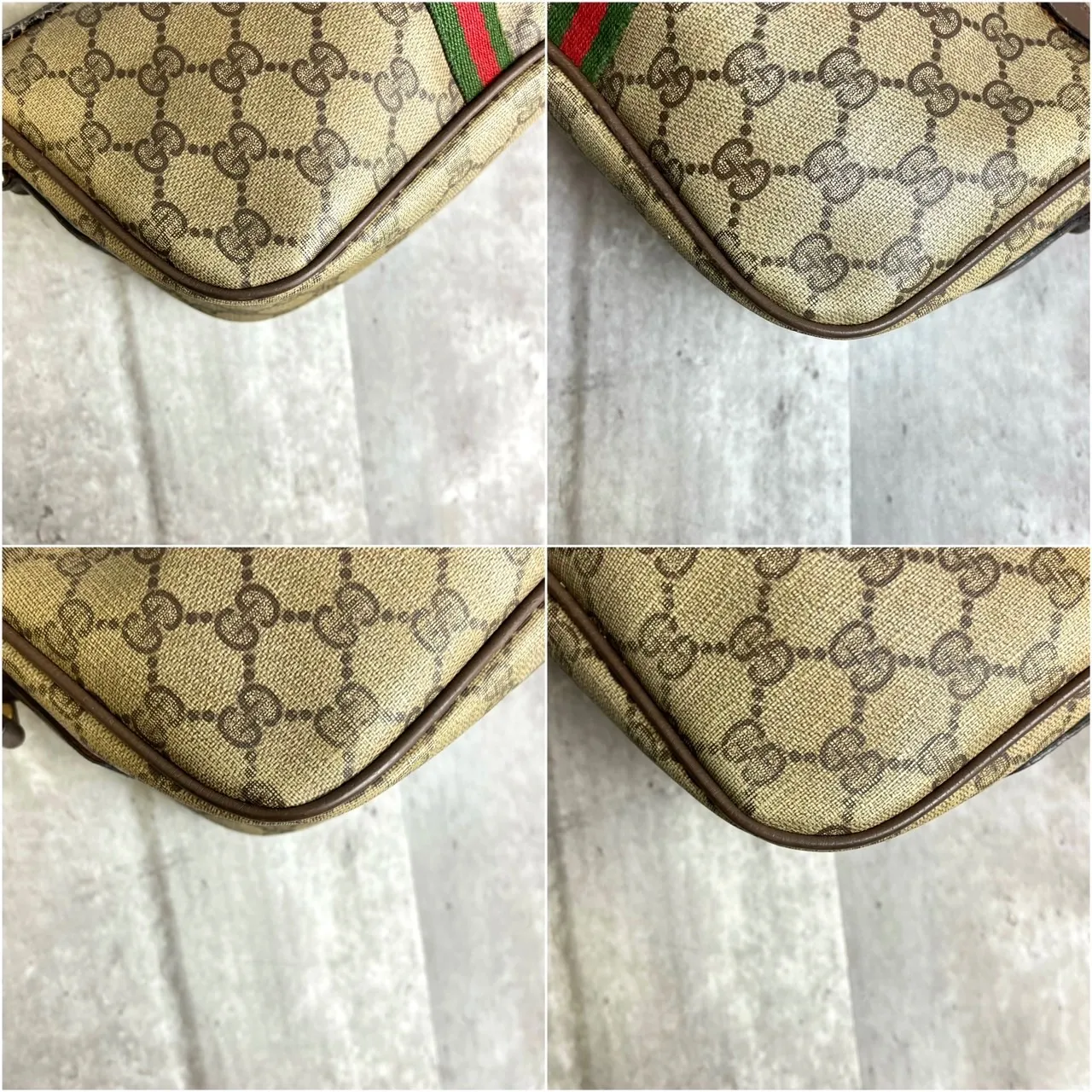 ✨格安✨ OLD GUCCI オールドグッチ ショルダーバッグ トートバッグ シェリーライン インターロッキング GG柄 総柄 ロゴ型押し  ゴールド金具 ビンテージ ヴィンテージ 肩掛け 斜め掛け PVCレザー レディース ベージュ 肌色 ブラウン 茶色|mercariメルカリ官方指定廠商  ...