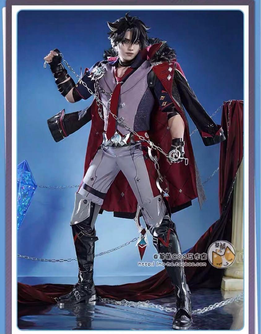 基萌 原神 リオセスリ コスプレ 衣装 高級※ウィッグ 靴追加可能