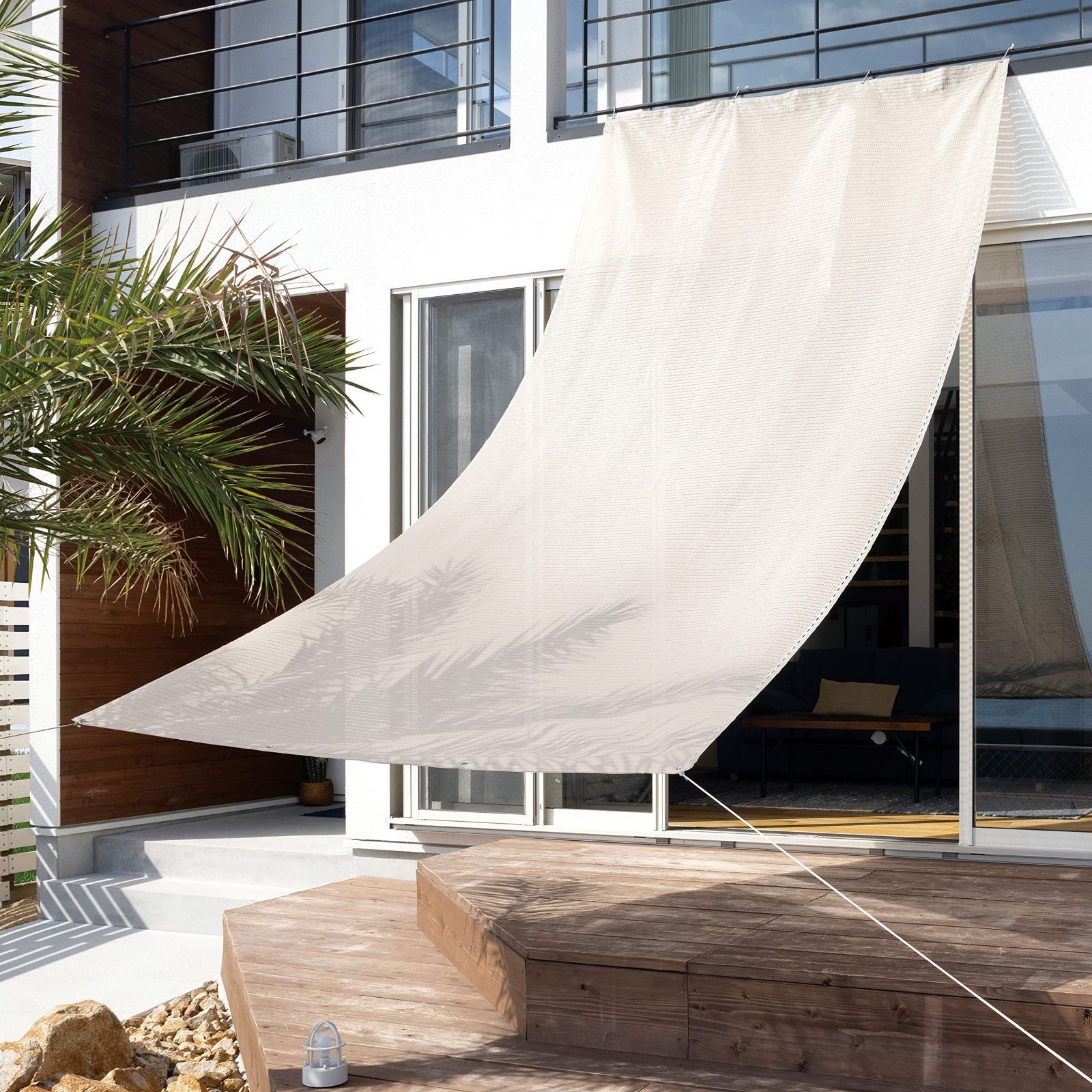 Style 1 リニューアル品_Color 1 グレー_Size 4 1.8×4m タカショー 日よけ クールシェード エアー グレー 1.8×4m ポリエチレン CLS 従来品の1.4倍の通気性 UVカット 2 シェード サンシェード オーニング ベラン