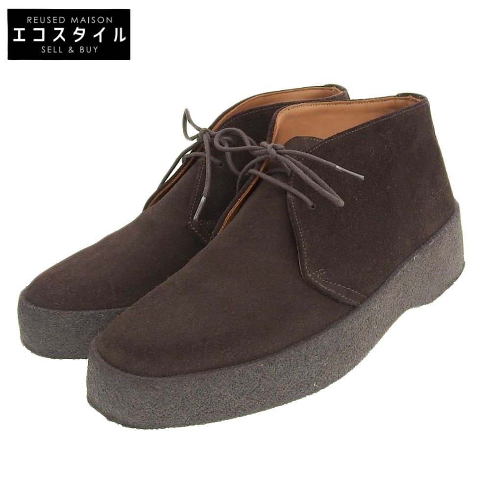 SANDERS サンダース 美品 Brit Chukka ブーツ シューズ メンズ スエード ダークブラウン 6 9877TDSP 6