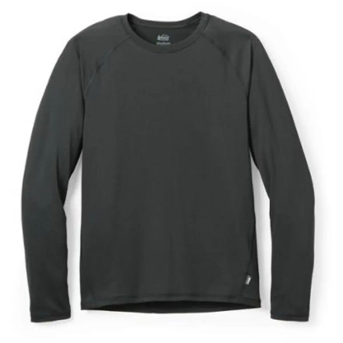 レイ REI Co ー op ベース 層 乗組員 トップス 長袖 Tシャツ 登山ウェア 黒 m
