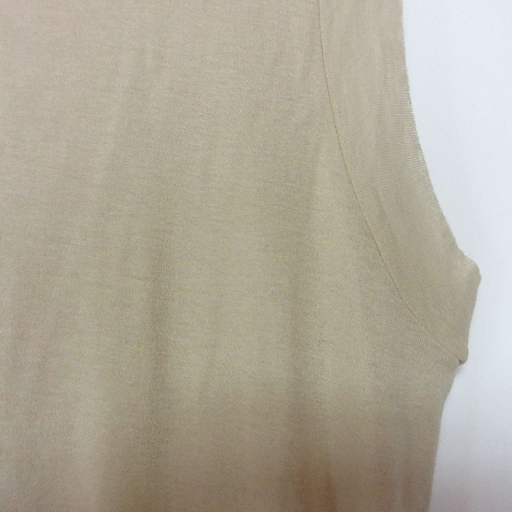 良品 23SS AURALEE オーラリー GIZA SUPER HIGH GAUGE SHEER RIB TANK ノースリーブ シアー カットソー A23ST04HF 0 ベージュ レディース 古着 中古 良品 23SS AURALEE オーラリー GIZA SUPER HIGH GAUGE SHEER RIB