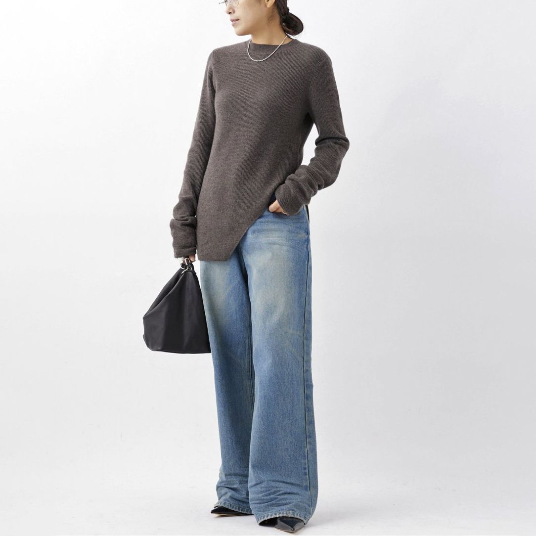 AP STUDIO (エーピーステュディオ) side slit rib Pullover AP STUDIO (エーピーステュディオ) side slit rib Pullover
