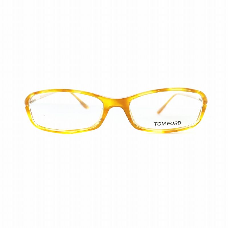 トムフォード TOM FORD メガネ 眼鏡 クリアレンズ ロゴ 52□16-130 オレンジ TF5019 GY19 |MQ