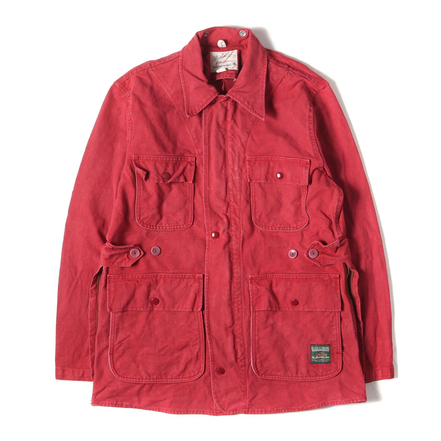 東洋エンタープライズ ジャケット サイズ:L 現行モデル ALASKA SLEEPING BAG実名復刻 キャンバス バイキング ジャケット (COTTON CANVAS MADE IN USA VIKING JACKET) レッド アウター ブルゾン