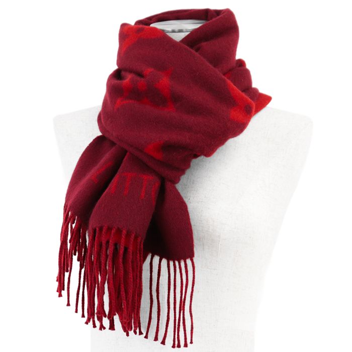 LOUIS VUITTON ルイ・ヴィトン マフラー M75505 ロゴマニア