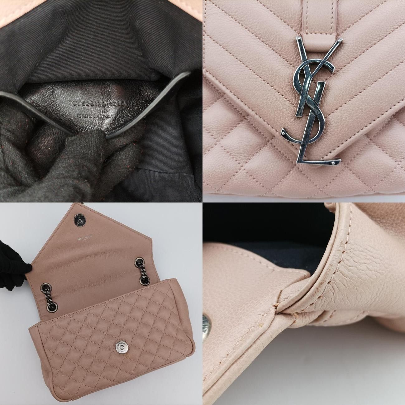 Saint Laurentエンベロープベージュレザー428125TCT428125.1216