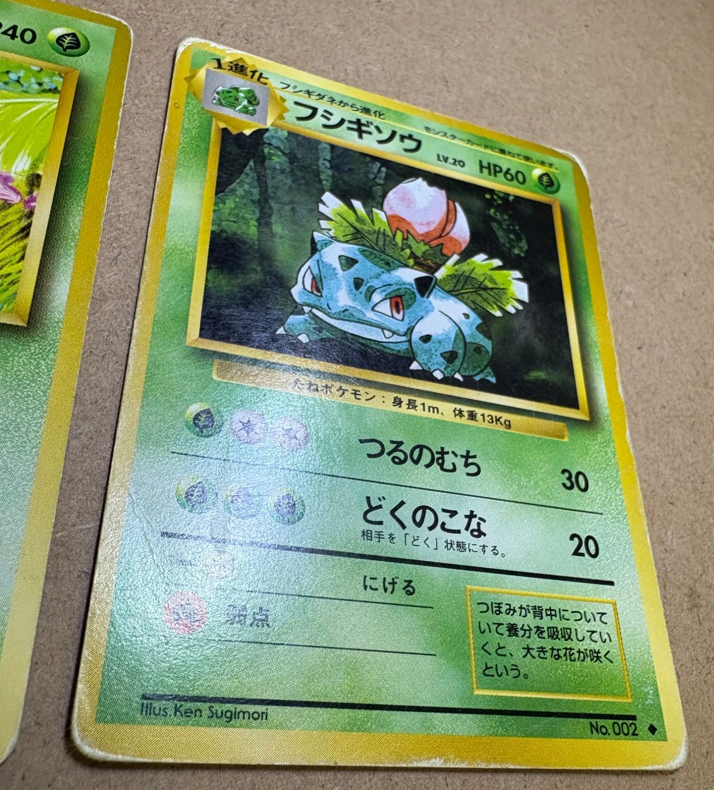 旧裏フシギバナ フシギソウ フシギダネ ポケモンカードセット 進化セット】旧裏 フシギバナ フシギソウ フシギダネ 6枚セット